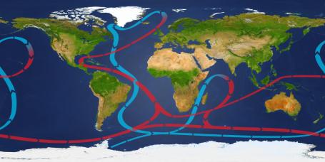 Map of sea currents