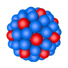 Model of a uranium 235 atom