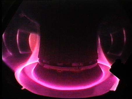 Plasma discharge in the ASDEX Upgrade fusion device. (Credit: © IPP, www.ipp.mpg.de)
