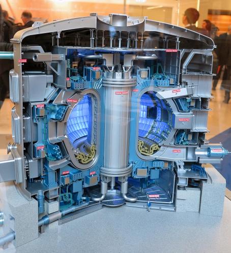 Model of tokamak ITER. (Source: © Conleth Brady, IAEA)