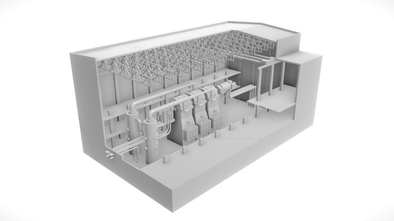 Machinery room (test printing in progress)