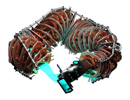 Helically Symmetric eXperiment (HSX) stellarator. (Credit: University of Wisconsin-Madison)