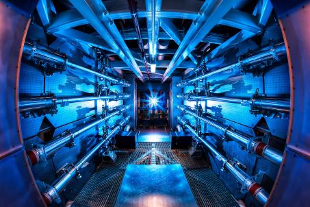 Inertial confinement (National Ignition Facility). (Credit: Lawrence Livermore National Laboratory, Damien Jemison)