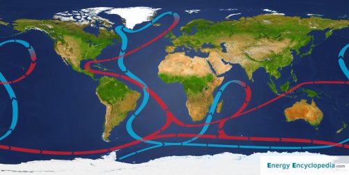 Map of sea currents