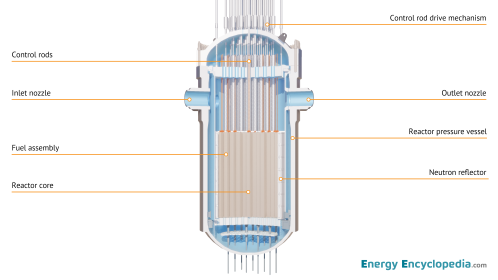 NPP PWR reactor, schematic diagram