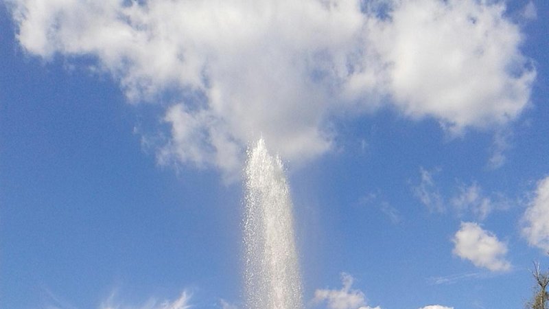 The highest cold geyser in the world, reaching as high as 64 meters, can be found near the town of Andernach, Germany. (Source: © chuckyyy / stock.adobe.com)