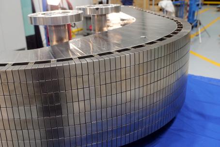 Surface of the inner vertical target. (Credit © ITER Organization, http://www.iter.org/)