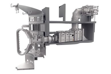 Cutaway showing the neutral beam injection system (right) connected to the ITER vacuum vessel (left). (Credit © ITER Organization, www.iter.org)