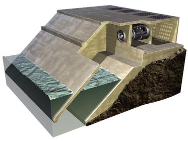 3D model of ocean’s wave power plant prototype