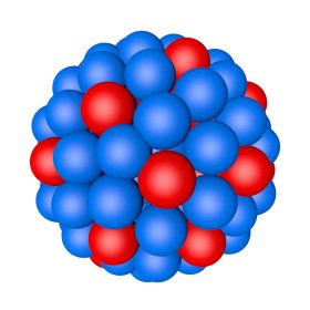 Model of a uranium-235 atom