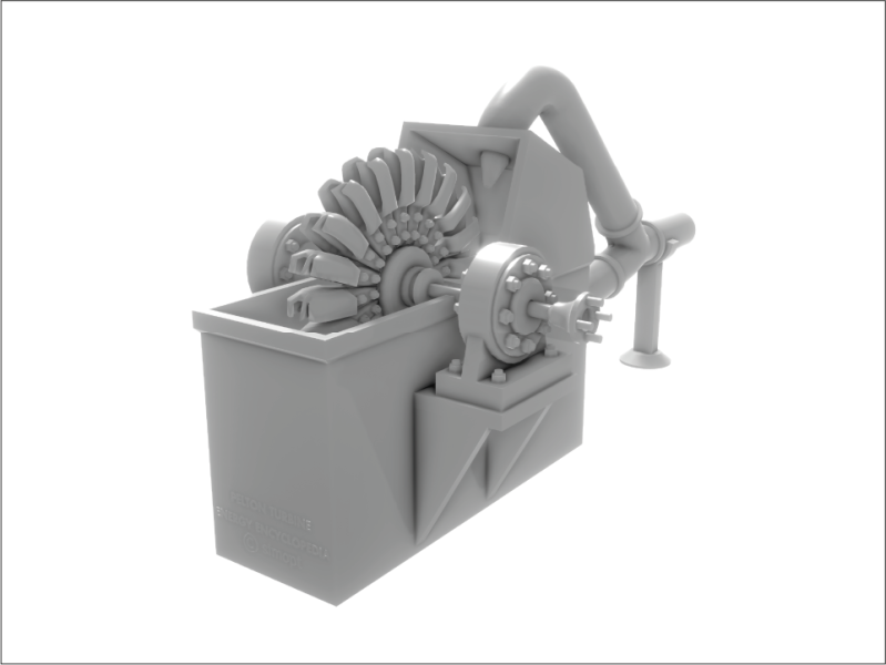 Pelton turbine (test printing in progress)