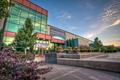 The entrance to the National Ignition Facility (NIF) at Lawrence Livermore National Laboratory, home to the world’s most powerful laser system for inertial confinement fusion research. (Source: Lawrence Livermore National Security / Wikipedia.org)
