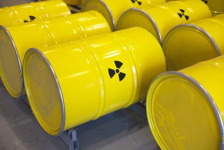 Almost all radioactive waste is solid low-level waste. Its volume may be reduced by incineration or pressing into barrels. (Source: © wellphoto / stock.adobe.com)