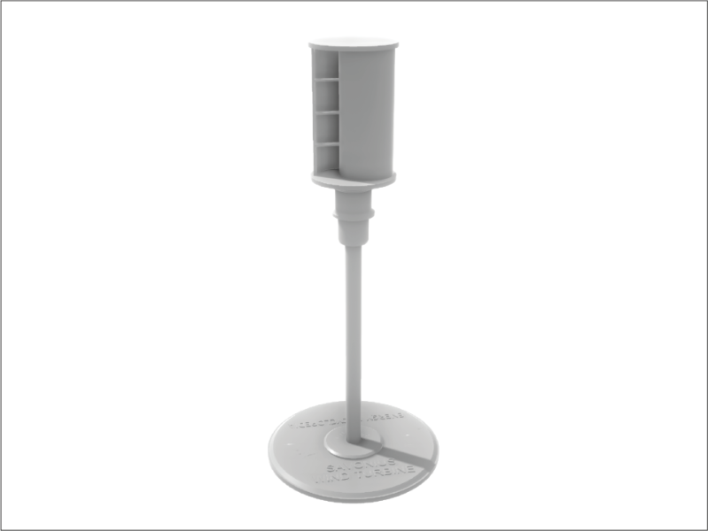 Savonius turbine (test printing in progress)
