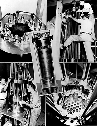 Assembly of the core of Experimental Breeder Reactor I at Argonne's Idaho site, 1951. (Source: Wikipedia.org)