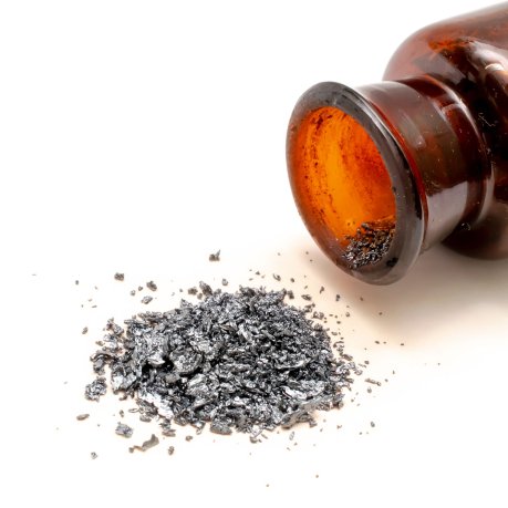 Crystalline iodine. (Source: © Remigiusz / stock.adobe.com)
