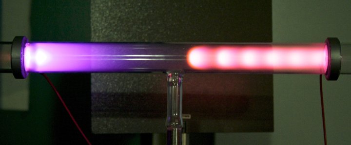 Glow discharge in the Crookes tube. (Source: Wikipedia.org)
