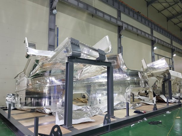 Silver coated thermal shield of tokamak ITER cryostat. (Credit © ITER Organization, www.iter.org)