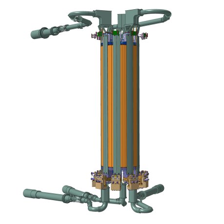 Central solenoid of tokamak ITER. (Credit © ITER Organization, www.iter.org)